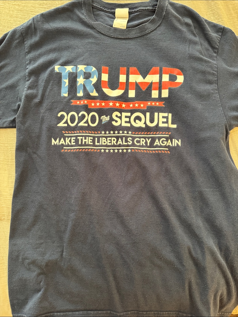 Patriotic 2020 Sequel Graphic Tee - Navy Trump Election